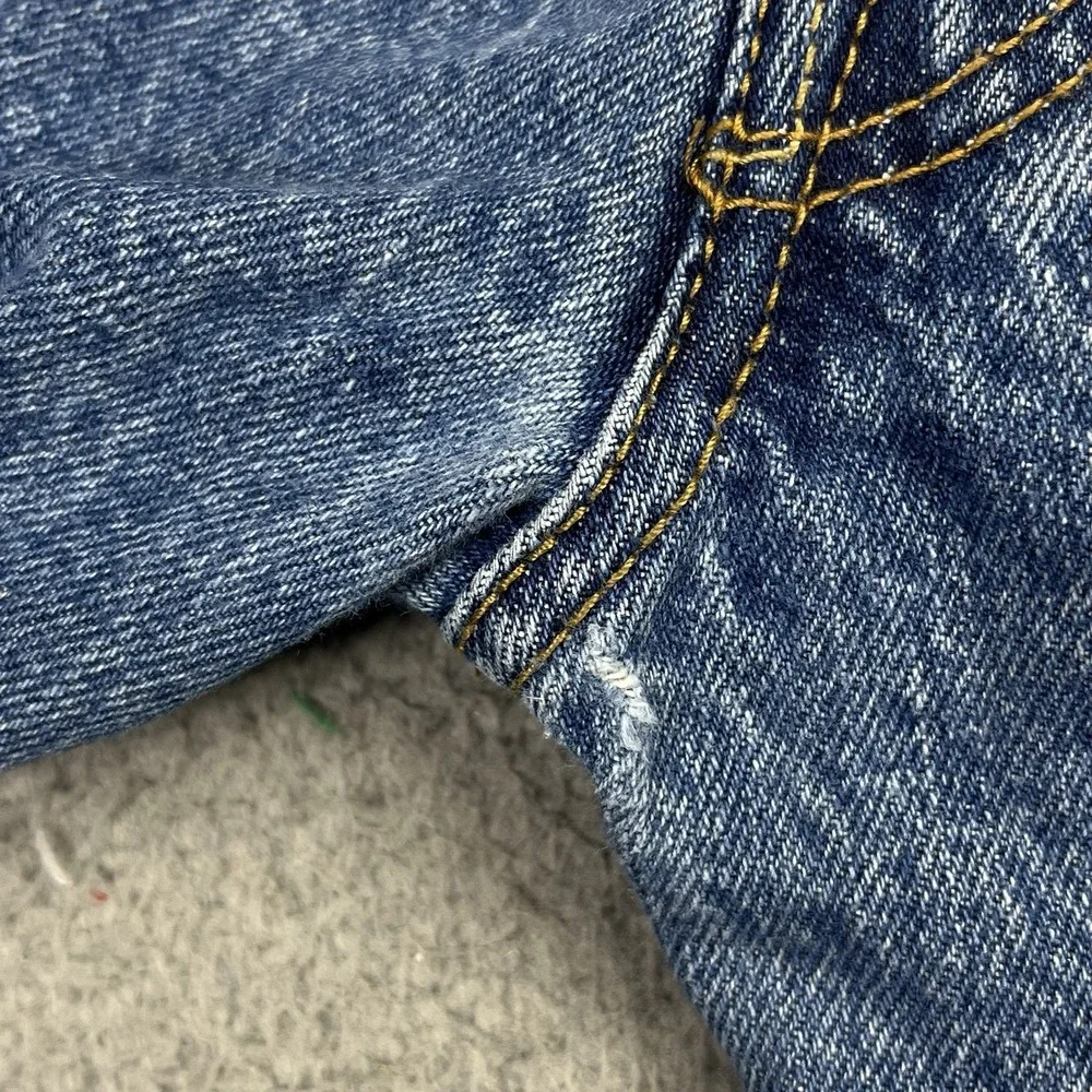 Levi's 501XX Blue Denim Straight Jeans Button Fly Regular Fit 5-Pocket Men 34x34